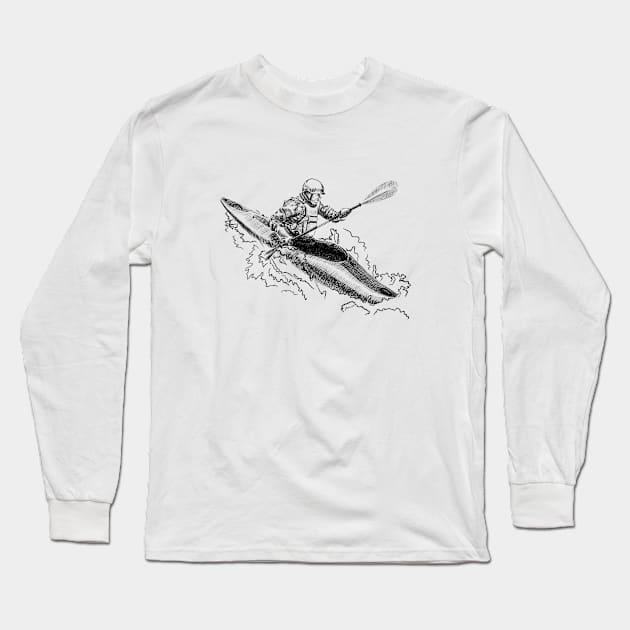 Kayaking Long Sleeve T-Shirt by sibosssr